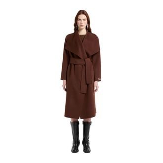 Marella Abrigo Mlltenente - Coats - Mujer - Marr&oacute;n - 2XS