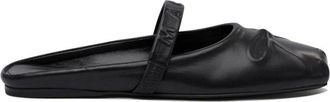 Marni Schoenen, Dames, Zwart, 36 EU, Leer, Little Bow Ballet Flat