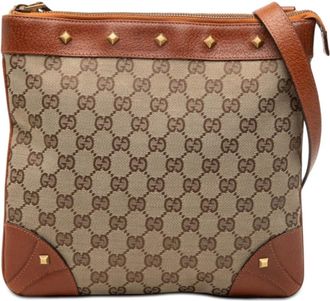 Gucci Pre-owned Gucci GG Canvas Nailhead Crossbody Ladies KHTWMR76F6NKWW29