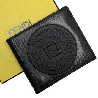 Fendi Black Pvc Wallet (Bi-Fold) (Pre-Owned)