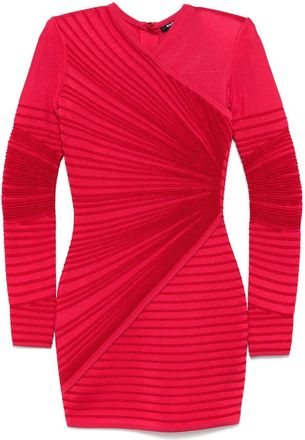 Balmain Embroidered Dress - Womens - Viscose/Polyester