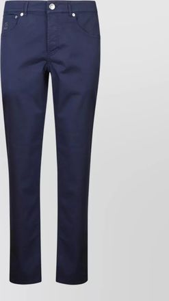 Brunello Cucinelli trousers featuring logo straight leg design