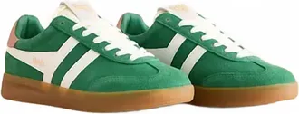 Gola Womens Cyclone Sneakers In Emerald/ Off-White