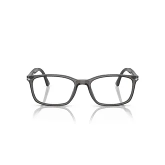 Persol 0po3189v Translucent Grey Acetate Eyeglasses with Metallic Accents