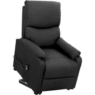 vidaXL Sill&oacute;n Elevable Tela Gris Oscuro Vidaxl