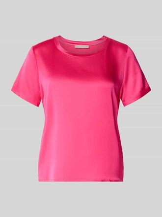 Christian Berg Blusenshirt aus Satin mit Rundhalsausschnitt in Pink, Gr&ouml;&szlig;e 34