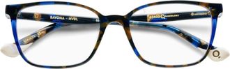 Etnia Barcelona Bayona Rectangular Tortoiseshell and Blue Acetate Eyeglasses