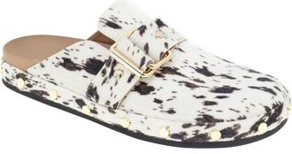 BCBGeneration Haisley Genuine Calf Hair Clog in Ivory Calf Hair at Nordstrom, Size 6.5