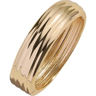 BaubleBar Odessa Hinge Bangle in Gold at Nordstrom