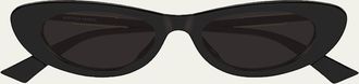 Bottega Veneta 51mm Acetate Oval Sunglasses