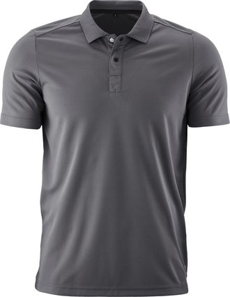 Gonso Radtrikot GONSO Essential Poloshirt M, Herren, Gr. M, grau, 100% Polyester, Rundhals, Trikots Radtrikot, Herren Fahrradtrikot kurzarm, elastisches und