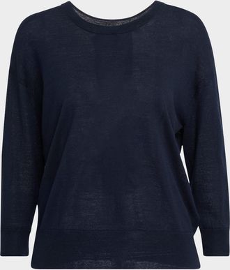 Dorothee Schumacher Refined Essentials Cutout Bow-Back Pullover