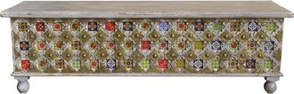 Wanderlust Deco Ba&uacute;l De Madera Marr&oacute;n 146x40x45