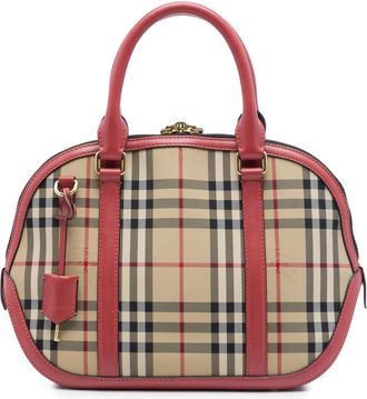 Burberry Pre-owned Burberry Small Haymarket Check Nylon Orchard Bowling Bag Ladies 0OVTNW93A76M38JB