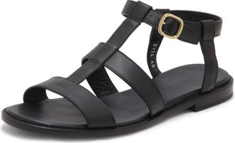 Doucal's Urano Leather Sandal - Dames - Sandalen - Zwart - 40 EU - Leer - Schoenen