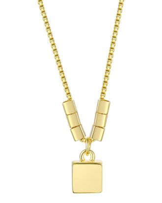 Rachel Glauber 14K Plated Pendant Necklace
