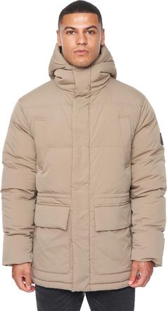 Duck and Cover Fletchley Puffer Jacket Mens - Beige - Size X-Large