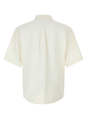 Dsquared2 Mens White Linen Shirt Exterior: Camicie