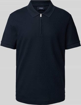 Joop Regular Fit Poloshirt mit Strukturmuster Modell Brody in Marine, Gr&ouml;&szlig;e XL