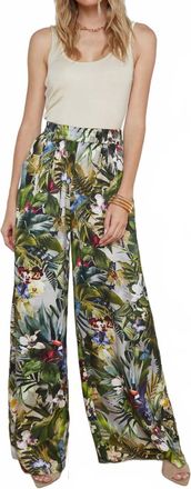 L'agence Lillian Wide Leg Pant In Multicolor