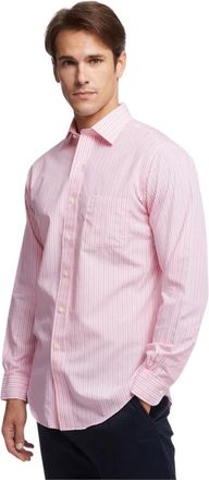 Brooks Brothers Overhemden, Heren, Roze, L, Katoen, Regent Regular-fit Strijkvrij Overhemd, Oxford Stretch, Ainsley Kraag - check