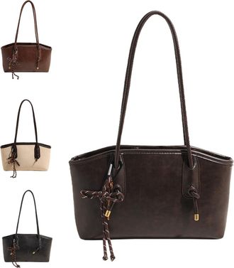 Generic PU Leather Shoulder Bag for Women, All-Matching Casual Vintage Armpit Bags, Fall Winter Trendy Small Purse Handbags