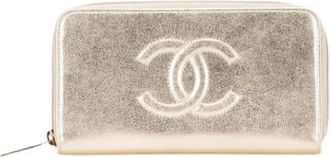 Chanel Pre-owned Wallets, female, Yellow, Size: ONE SIZE Pre-owned Vintage Wallet