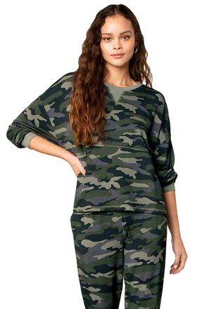 BB Dakota By Steve Madden Nothin To See Here Top Womens Green Camo JDM1000