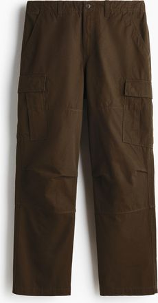 H&M Cargohose aus Baumwolle in Relaxed Fit - Green