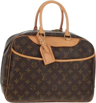 Louis Vuitton Pre-owned Canvas Handtas - Dames - Vintage Handtas - Bruin - ONE Size - Vintage
