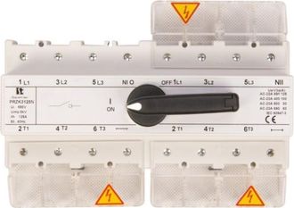 OEM Interruptor De Red/generador 125a 3p+n (polo N Sin Conmutar) Przk-3125nw02