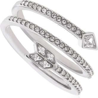 Swarovski Idyllia Mixed Cuts Motif Ring, Size 60