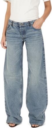 Bally Wide-Leg Cotton Denim Jeans, Waist Size 28