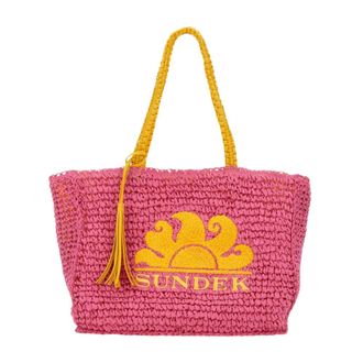 Sundek Tassen, unisex, Roze, ONE Size, Borsa Wina in Paper con Logo