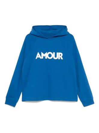 Juvia cotton-blend hoodie - Blue