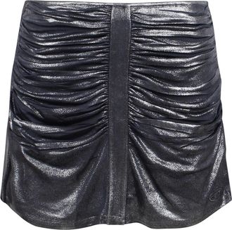 Diesel O-Iama Metallic Jersey Mini Skirt