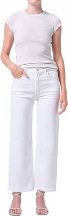A Gold E Harper Crop Jeans In White