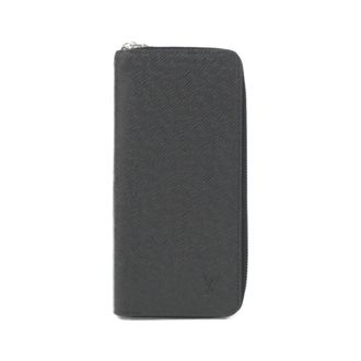 Louis Vuitton Black Leather Long Wallet (Bi-Fold) (Pre-Owned)
