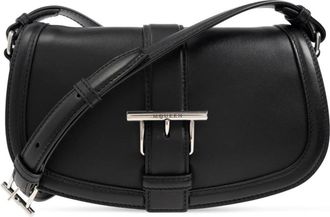Alexander McQueen Schoudertas T-Bar Satchel - Dames - Schoudertassen - Zwart - ONE Size - Leer - Tassen