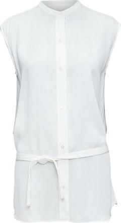 Helmut Lang tie front deconstructed backless vest top