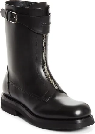 Alexander McQueen Biker Boot in Black at Nordstrom, Size 43