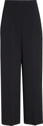 St. John Maddie Stretch Wide Leg Pants in Black at Nordstrom, Size 14