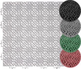 Andiamo Kunststoff-Fliesen »Terrassenfliesen Terra Sol, Made in Swiss« Packung, 14 Stk. tlg. Outdoor Klickfliesen, 38x38 cm, Set mit 1 qm, 2 qm, 5 qm, UV-best