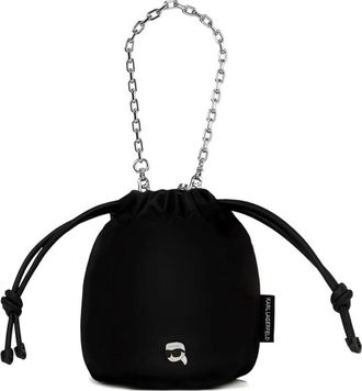 Karl Lagerfeld Tassen, Dames, Zwart, ONE Size, Nylon, Bolso Saco S Nylon