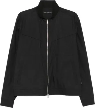 low brand Jassen, Heren, Zwart, M, Katoen, Zip-up Panelled Jacket