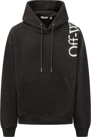 Off-white Black Logo Relaxed Hoodie