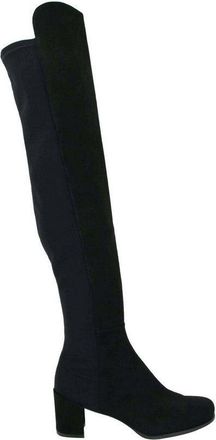 Stuart Weitzman Womens Mid Suede With Elastic Back Knee Boot