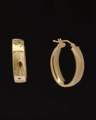 Italian Gold, Inc 14K Italian Gold Polished Oval Hoops