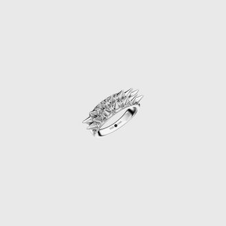 Diesel Stainless Steel Band Ring - Rings - Unisex - Silver