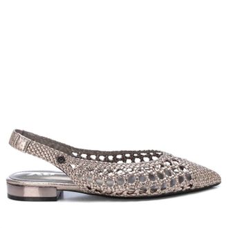 Xti Womens Ballerinas Flat Shoes In Plumb